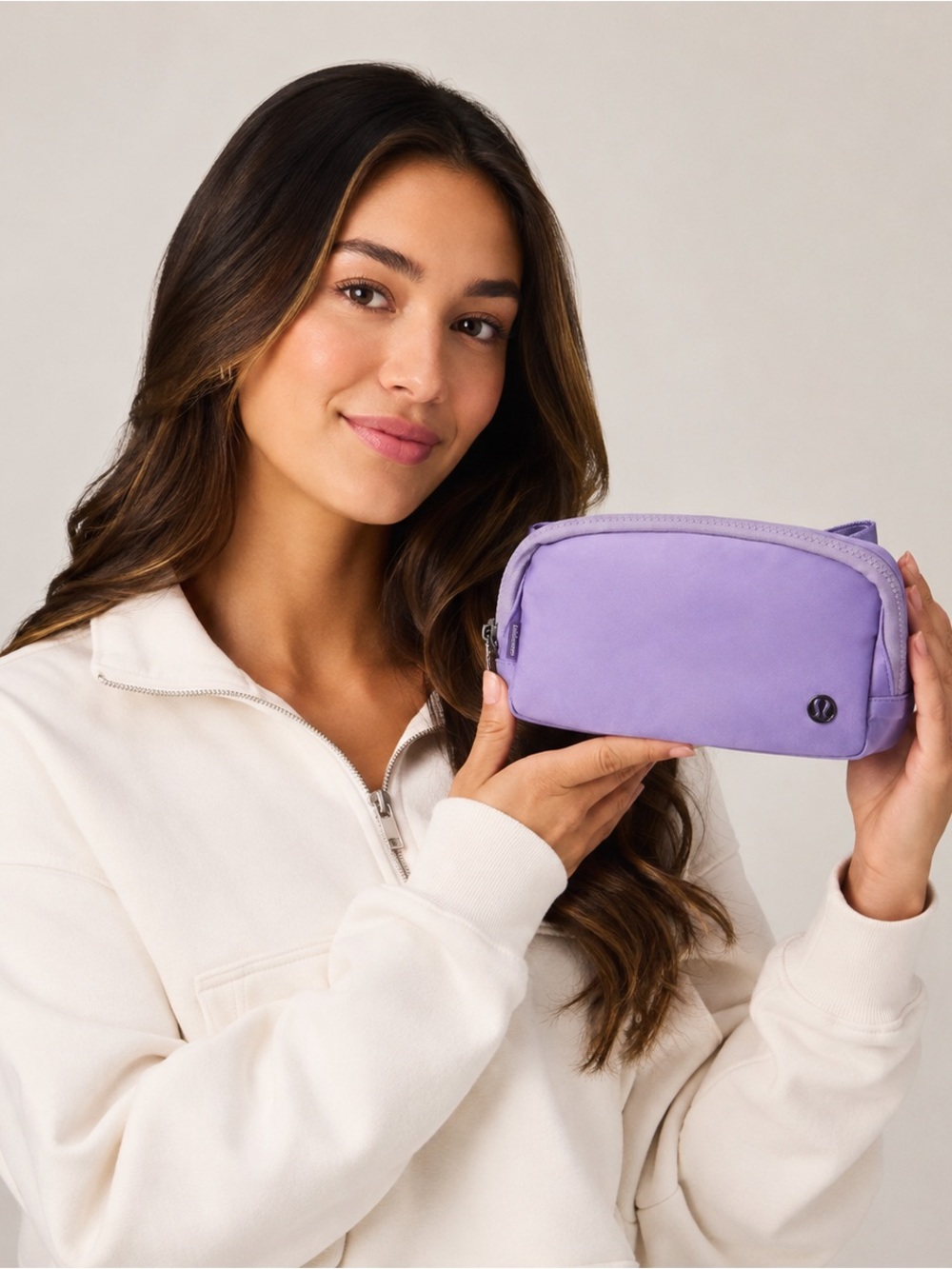 Lavender Everyday Cosmetic Pouch - Women's Bag